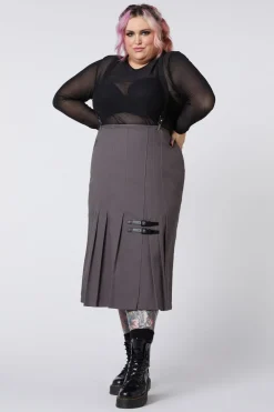 Curve Time U0026 Date Pleated Skirt