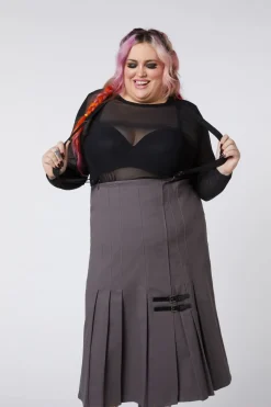 Curve Time U0026 Date Pleated Skirt