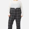 Curve Victoria Tartan Fitted Pants