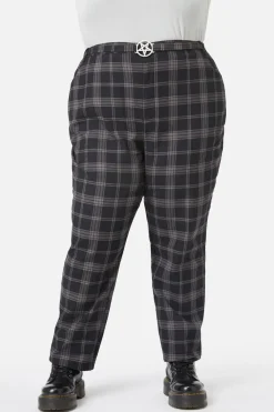 Curve Victoria Tartan Fitted Pants