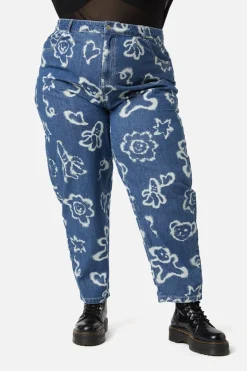 Curve White Out Denim Jeans