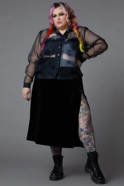 Curve X-Ray Print Blouse