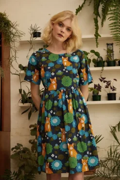 Cute Cat Smock Dress