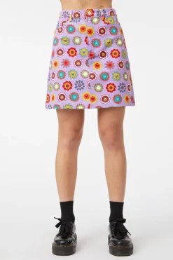 Daisy Cotton Drill Mini Skirt
