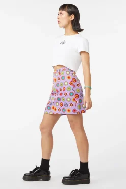 Daisy Cotton Drill Mini Skirt