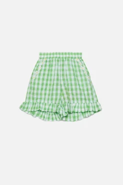 Daisy Gingham Kids Skort