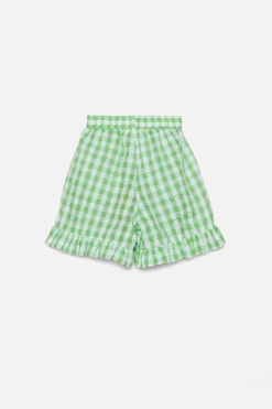 Daisy Gingham Kids Skort