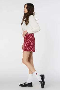 Danielle Ditsy Cord Skirt