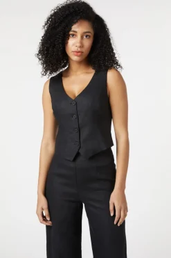 Darcey Linen Vest