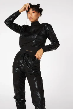 Dark Snake Print Sweater