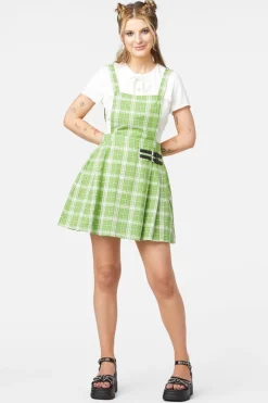 Dazed Tartan Pleat Pinny