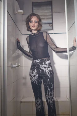 Dead Inside Mesh Top