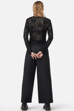 Decaying Days Flocked Mesh Top