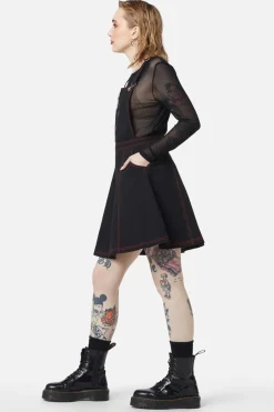 Defrauded Contrast Stitch Pinafore