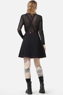 Defrauded Contrast Stitch Pinafore