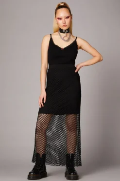 Delirious Long Mesh Skirt