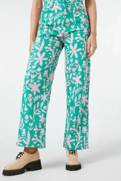 Della Floral Printed Jean