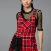 Demonic Tartan Pinafore
