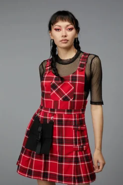 Demonic Tartan Pinafore