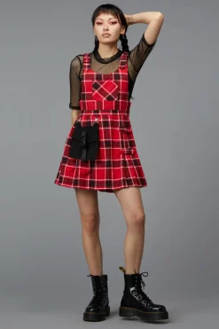 Demonic Tartan Pinafore