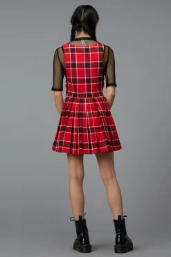 Demonic Tartan Pinafore