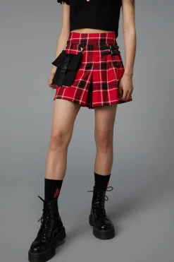 Demonic Tartan Skort