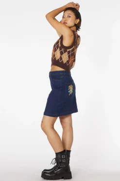Denim Cherub Mini Skirt