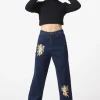 Denim Cherub Print Jean