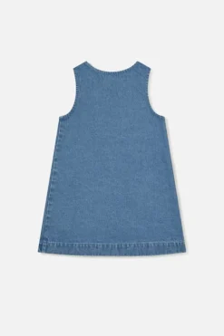 Denim Rainbow Kids Pinafore