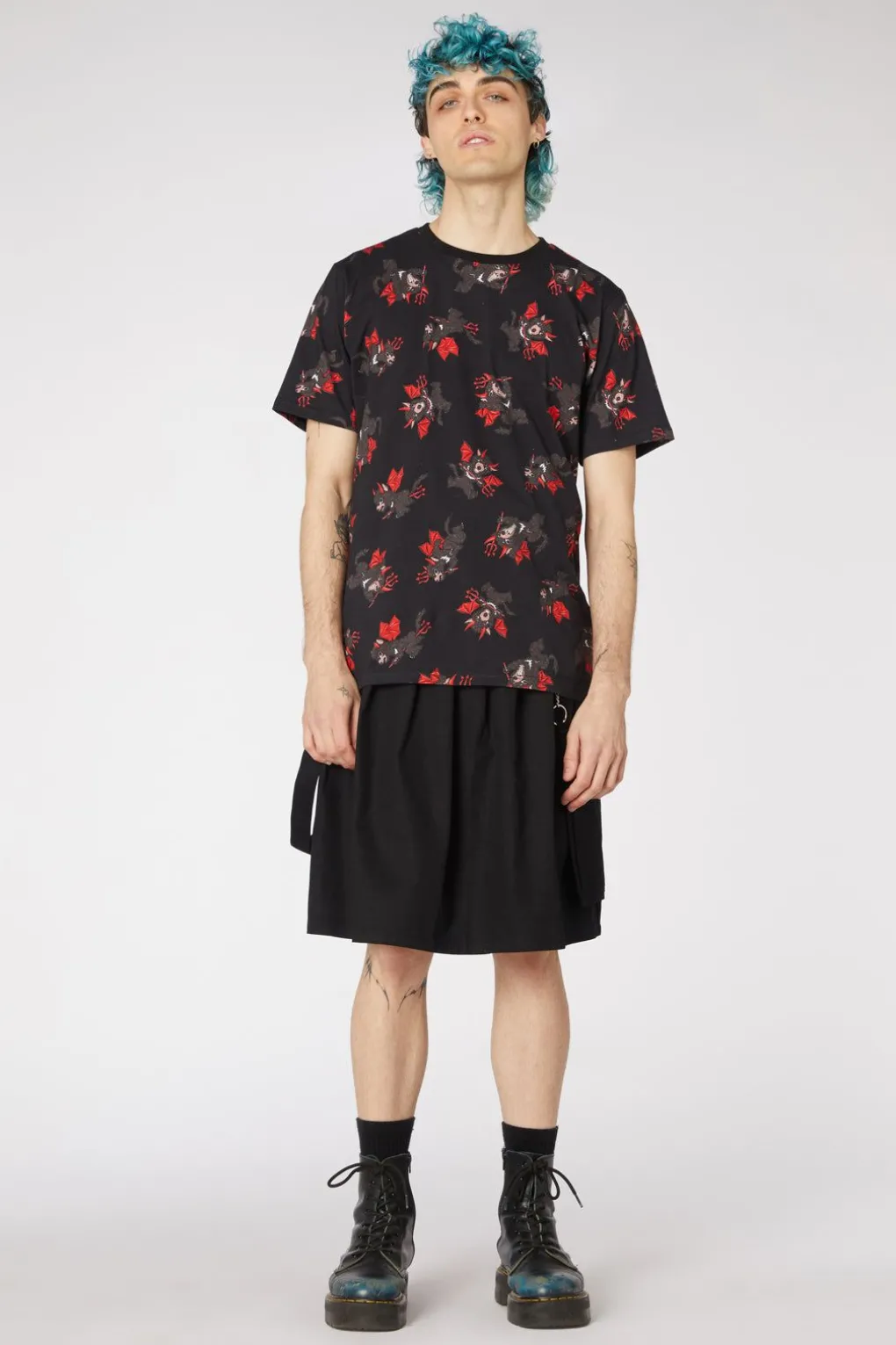 Devil Printed Cotton Tee