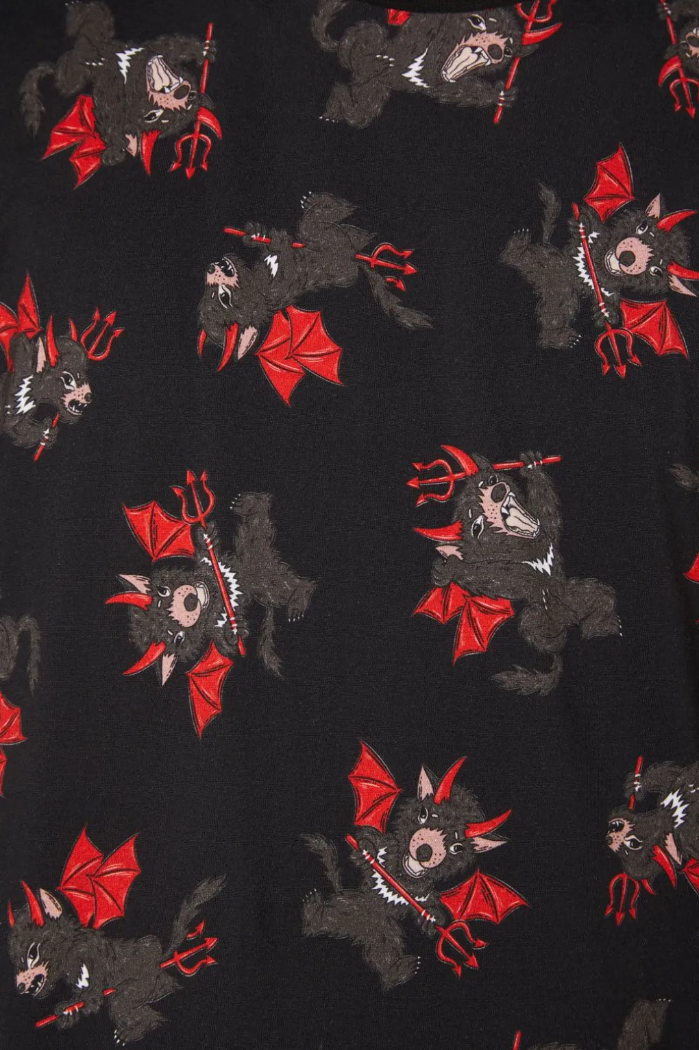 Devil Printed Cotton Tee