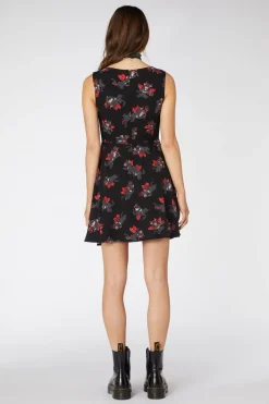 Devil Viscose Skater Dress