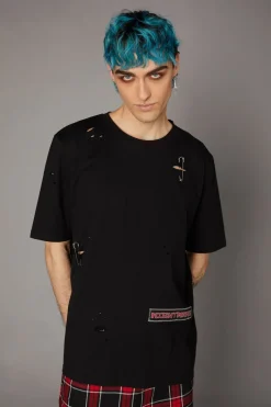 Distressed Patch Tee