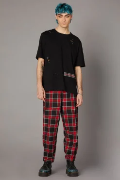 Distressed Patch Tee