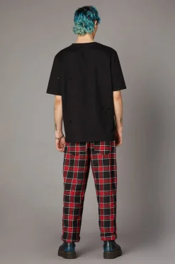 Distressed Patch Tee