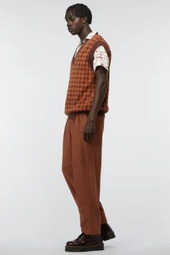 Dodo Houndstooth Knit Vest