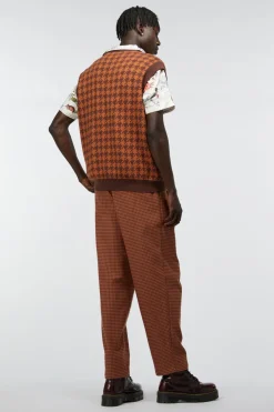 Dodo Houndstooth Knit Vest