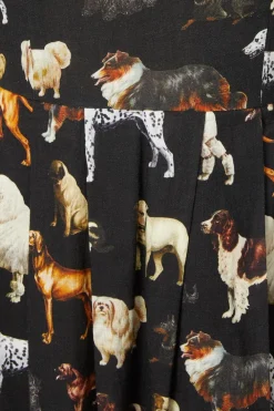 Doggo Cotton Pleated Dress