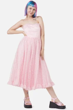 Elina Lace Trim Dress