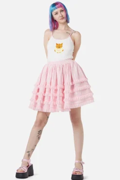 Elina Lace Trim Skirt