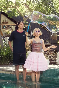 Elina Lace Trim Skirt