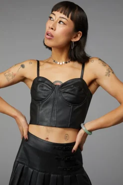 Flamin Embossed Pu Corset