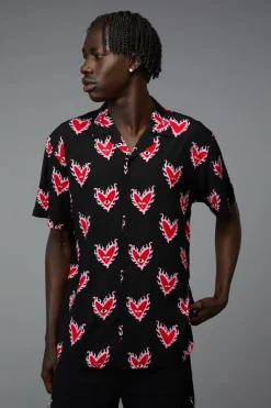Flamin Heart Ss Shirt