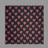 Flaming Hearts Satin Scarf