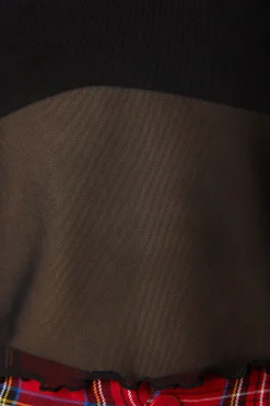 Flared Sleeve Mesh Top