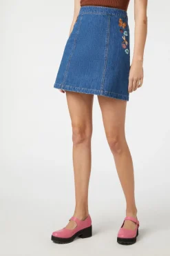 Flora Embroidered Skirt