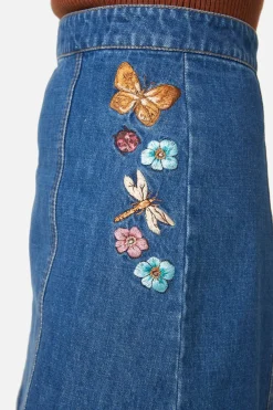 Flora Embroidered Skirt