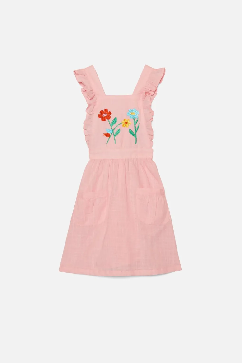 Flower Fields Embroidered Pinafore