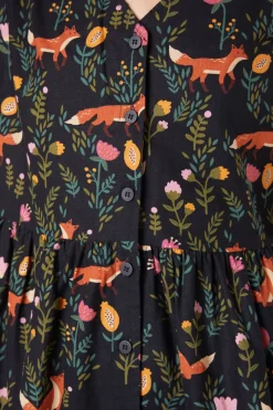 Fox Sleeved Dress