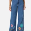 Fresh Blooms Emb Jean